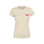 T Shirt Femme Col Rond - Beige