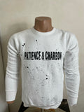 Sweat P&C à tâches - Blanc
